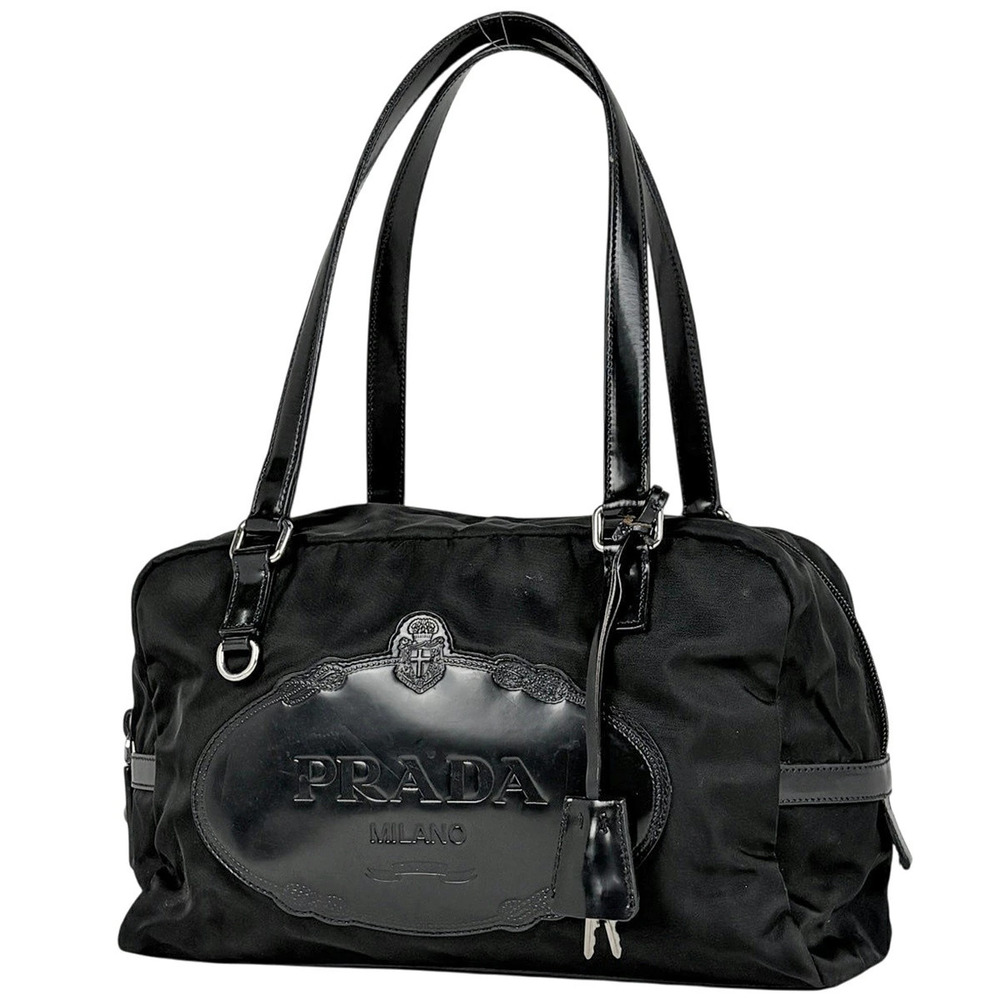 Prada Tessuto Saffiano Handbag Nero Black